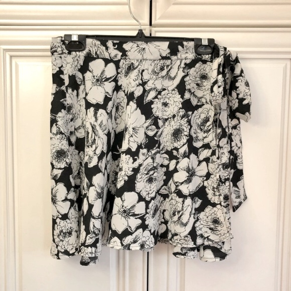Abercrombie floral wrap skirt